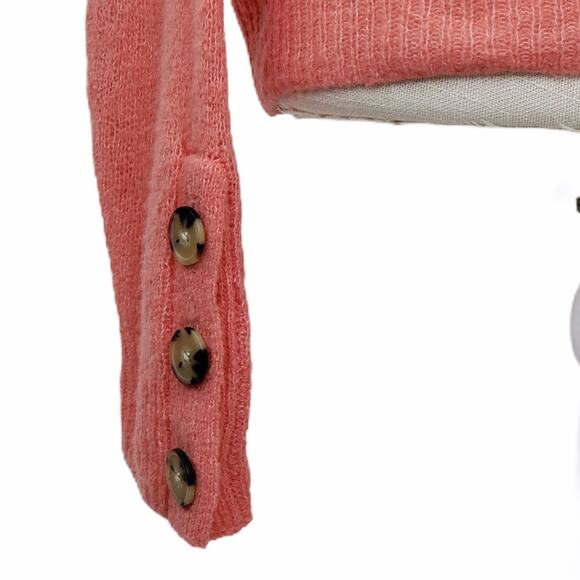 Joie Namio Wool Blend Sweater Rose (Coral) Women's Size Medium NEW - Picture 13 of 14